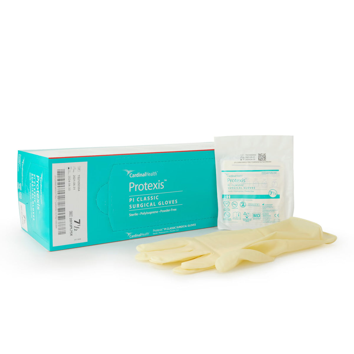 Protexis™ Pi Classic Polyisoprene Surgical Glove, Size 7.5, Ivory, 200/Cs