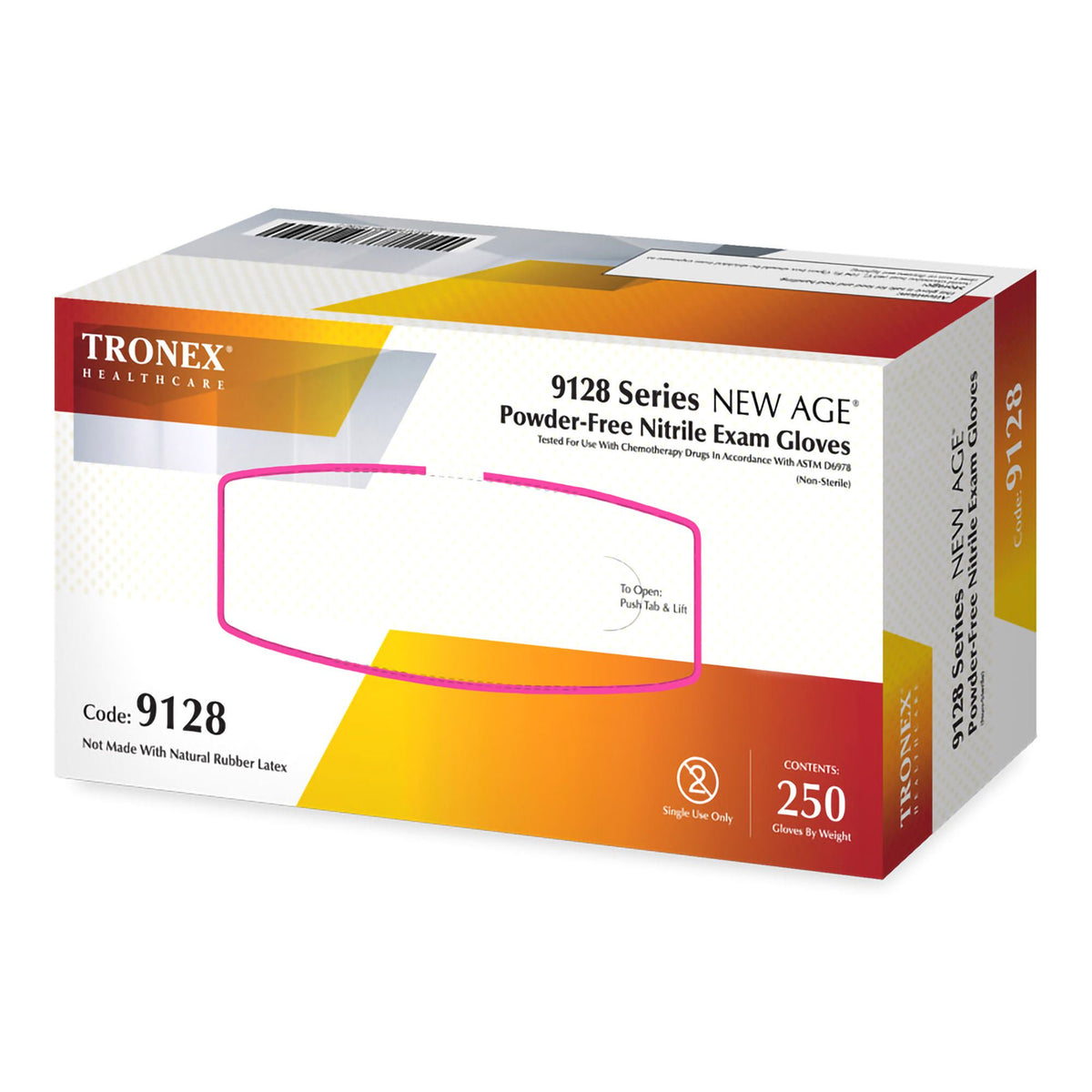 New Age® 9128 Series Nitrile Exam Glove, Large, Violet-Blue, 2500/Cs