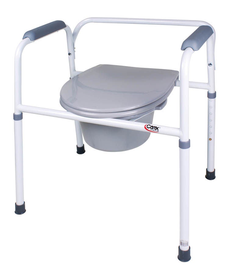 Carex® Commode Chair, 1/Ea