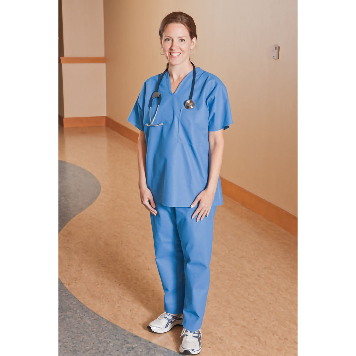 Pants, Scrub Elas Blu Xlg (50/Cs) Tecsty, 50/Cs