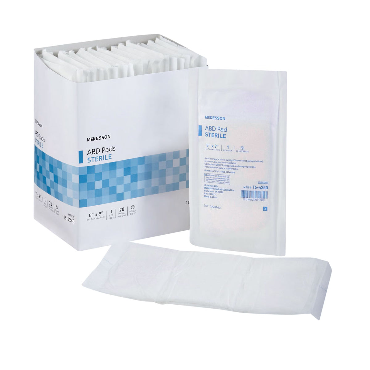 Mckesson Sterile Abdominal Pad, 5 X 9 Inch, 400/Cs