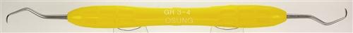 Dental Curette, Gracey, Rigid, Autoclavable Silicone Handle, GR 3-4 - Osung USA