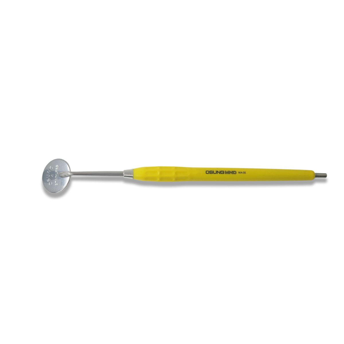 Mouth Mirror, Autoclavable Handle, Cone Socket, Yellow, 2MHC3 - Osung USA