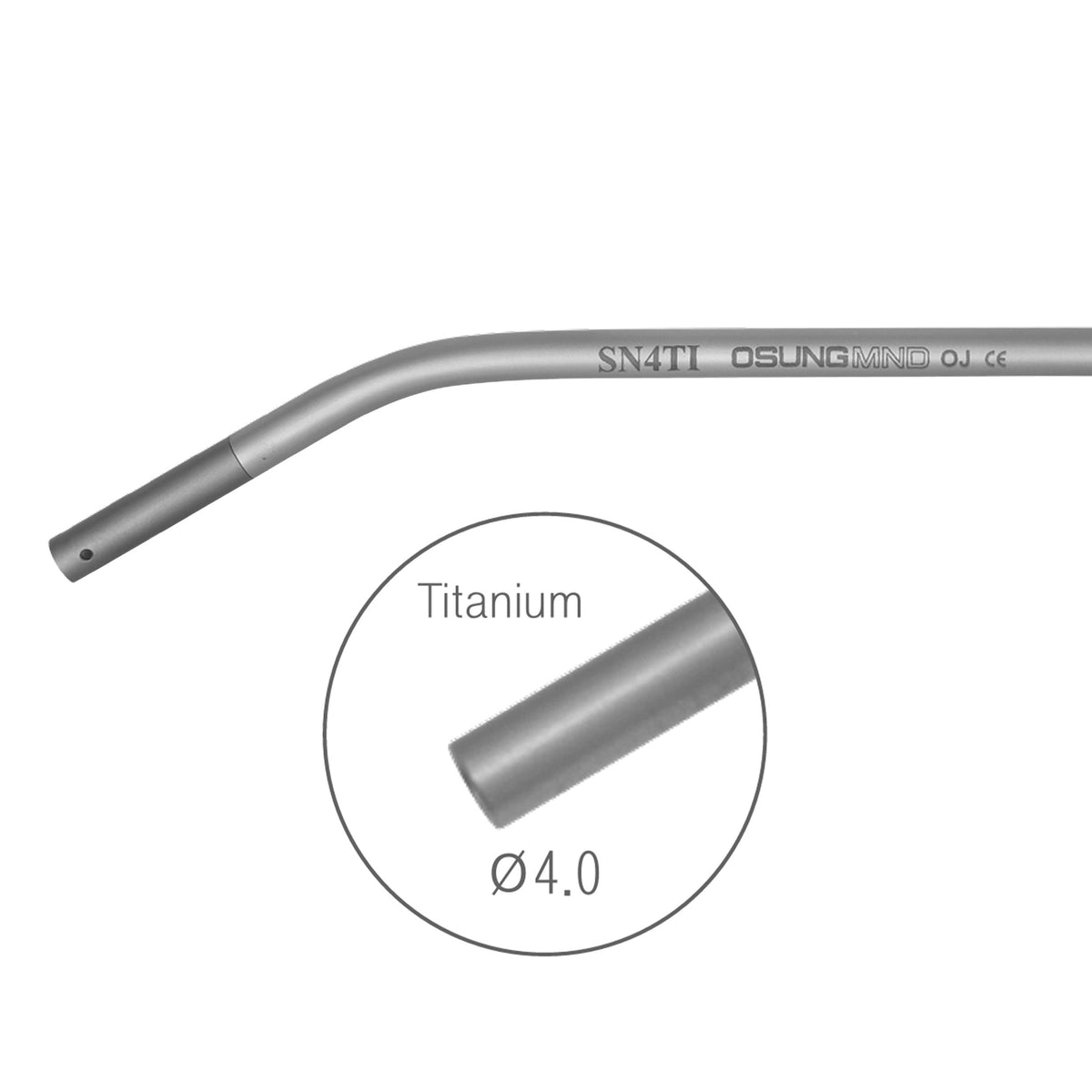 Osung Titanium Suction Tip 4mm Premium-SN4TI - Osung USA