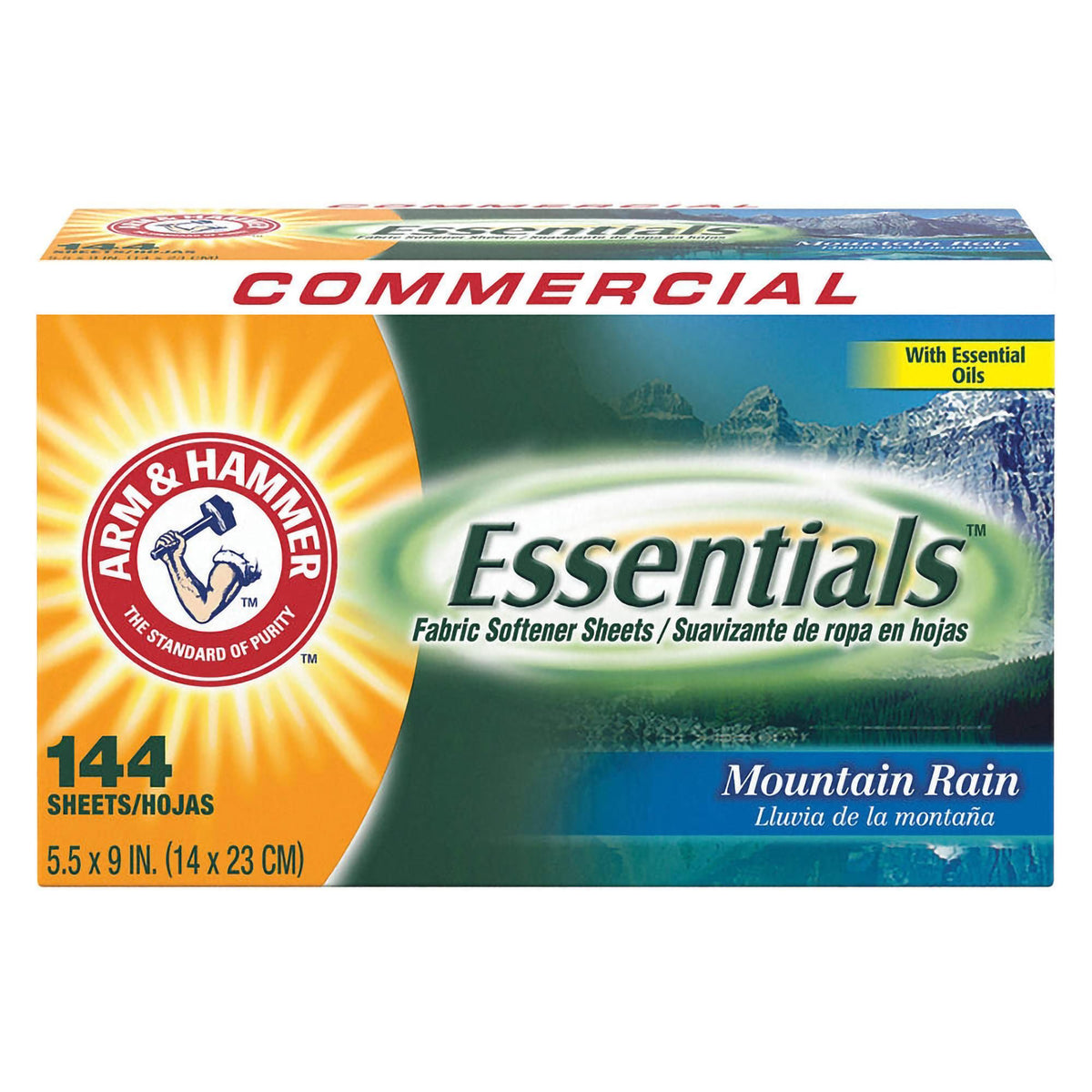 Sheet, Fabric Softener Arm & Hammer Mountain Fresh 5.5X9", 864/Cs