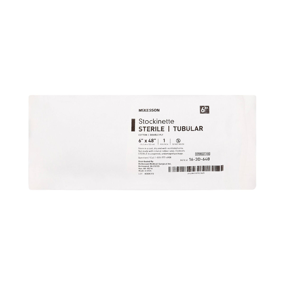 McKesson Beige Cotton Tubular Stockinette, 6 x 48 Inch, 18/CS
