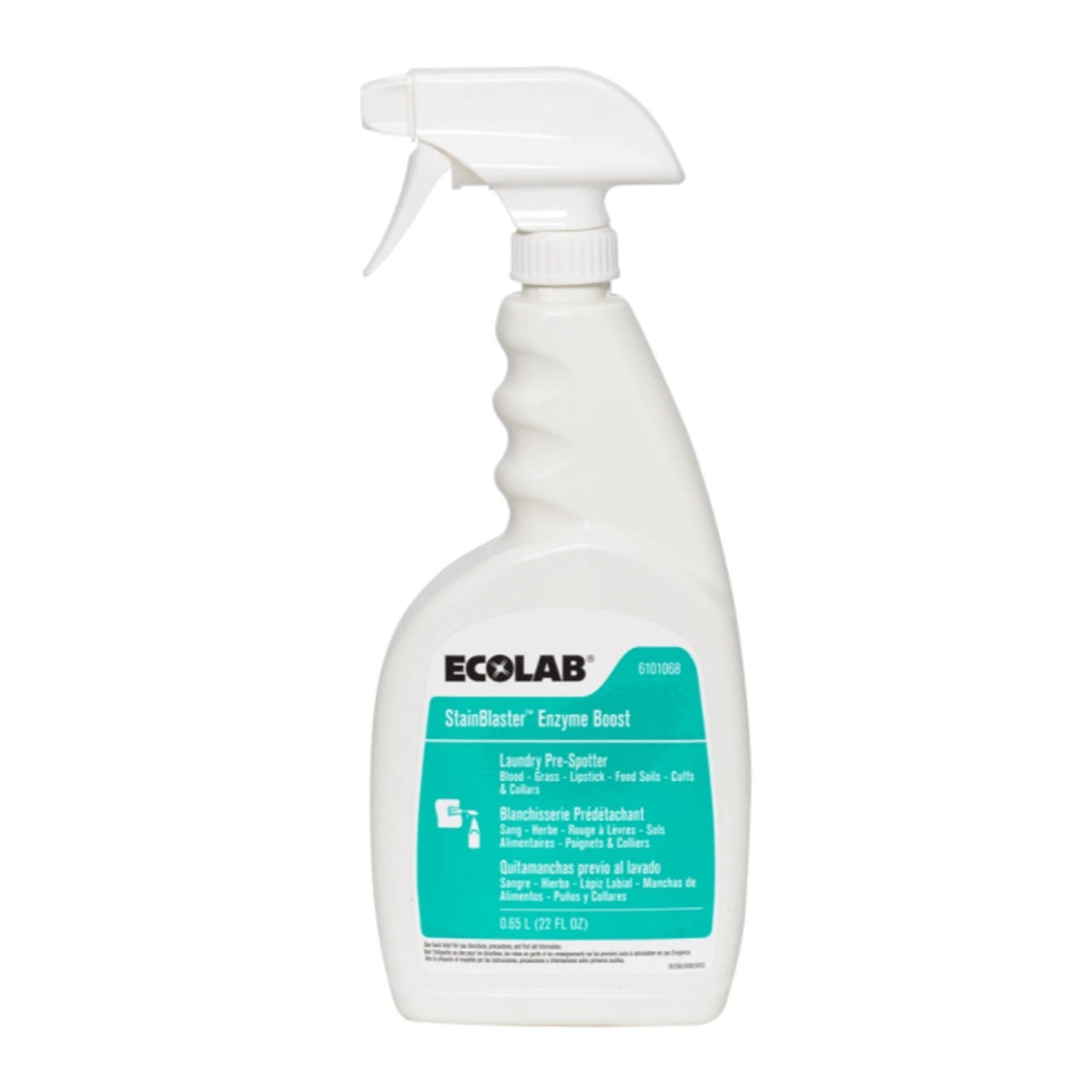 Ecolab Stainblaster™ Enzyme Boost Laundry Pre-Spotter, 22-Ounce Spray Bottle, 1/Ea