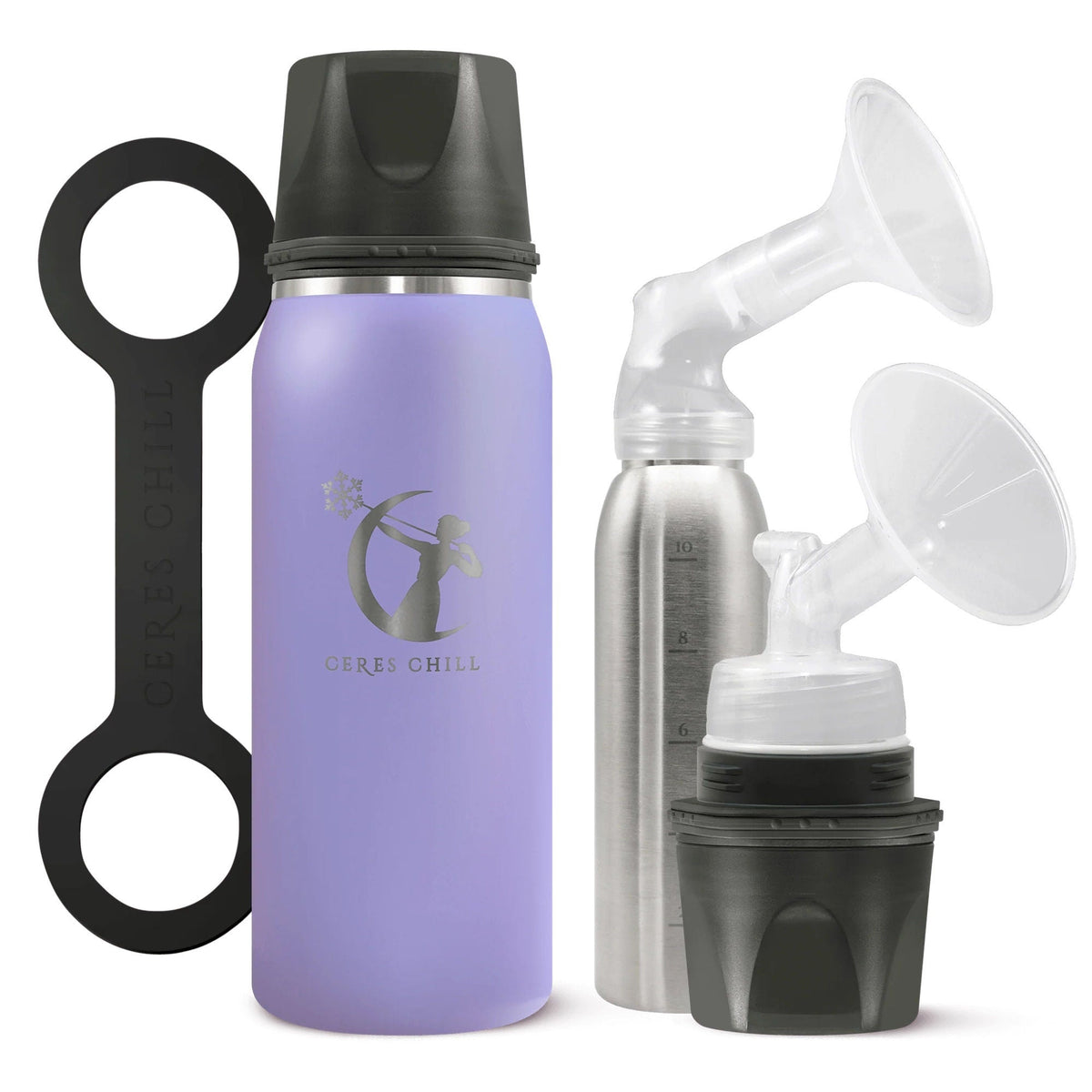 Ceres Chill Og Stainless Steel Breast Milk Chiller Container, Lavender, 12/Cs