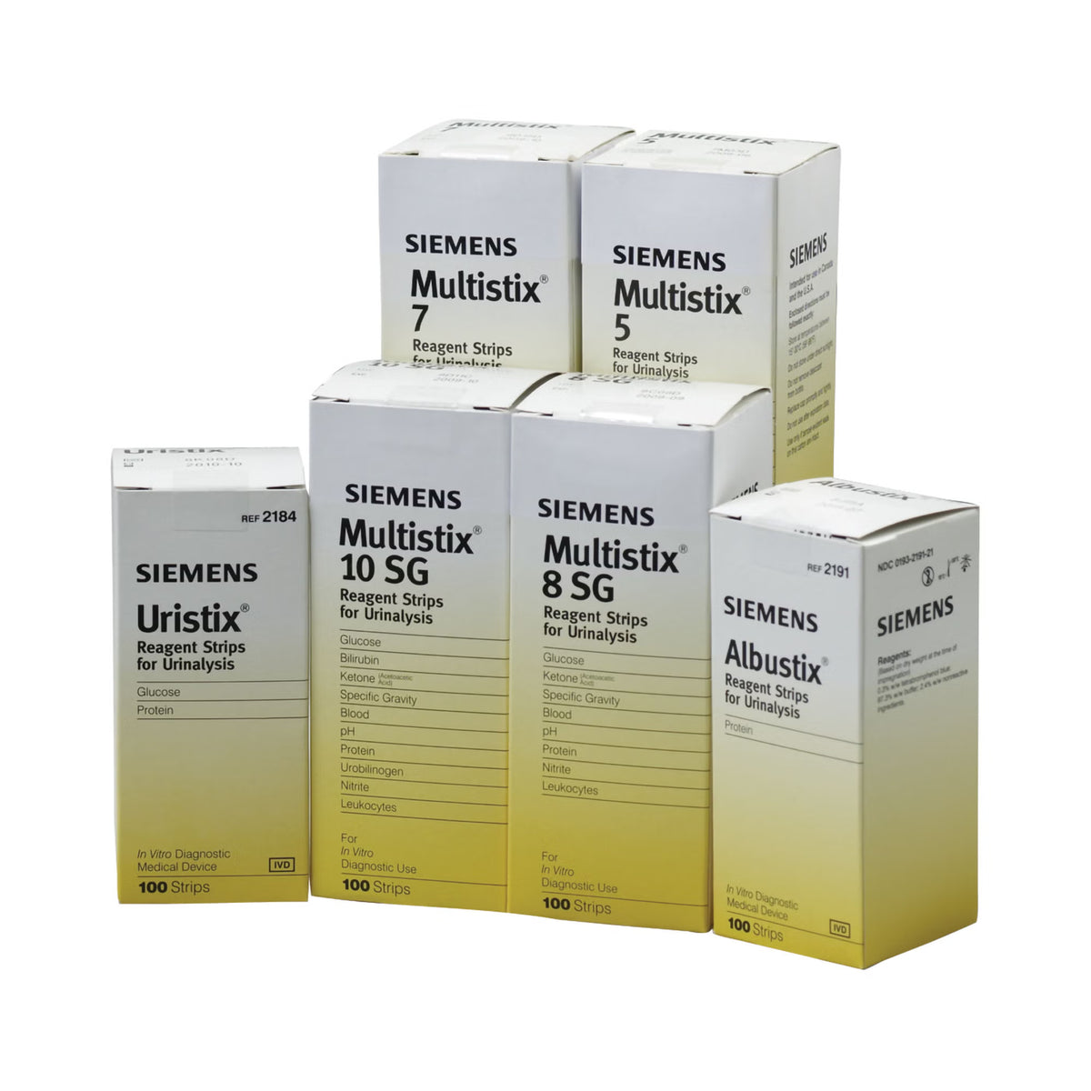 Multistix® Urinalysis Reagent Strips, General Chemistry tests, 1/EA