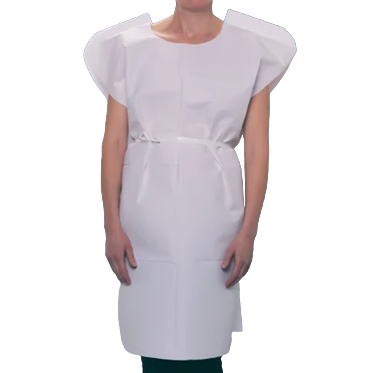 Tidi® Patient Exam Gown, 50/Cs