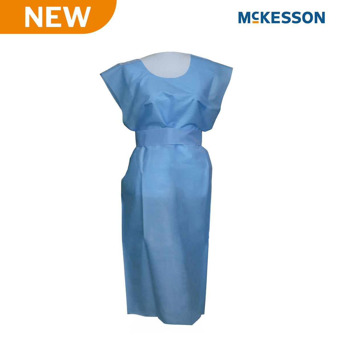 McKesson SMS Fluid Resistant Exam Gown, Extra Large, 50/CS