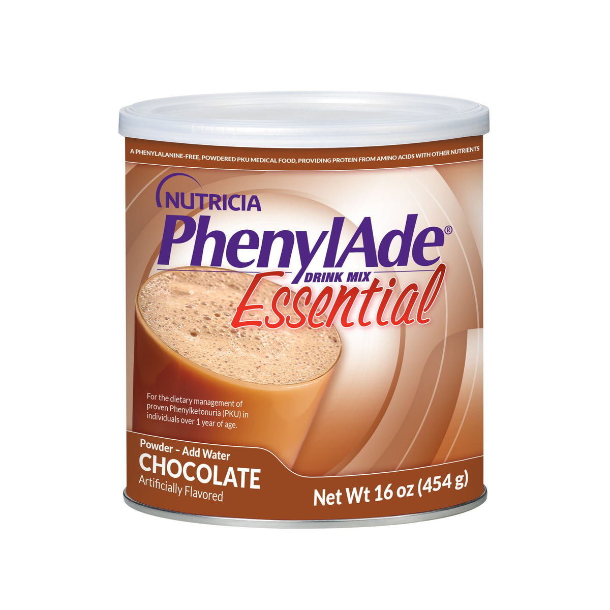 PHENYLADE, ESSENTIAL DM CHOCOLATE CAN 454G (6/CS), 6/CS