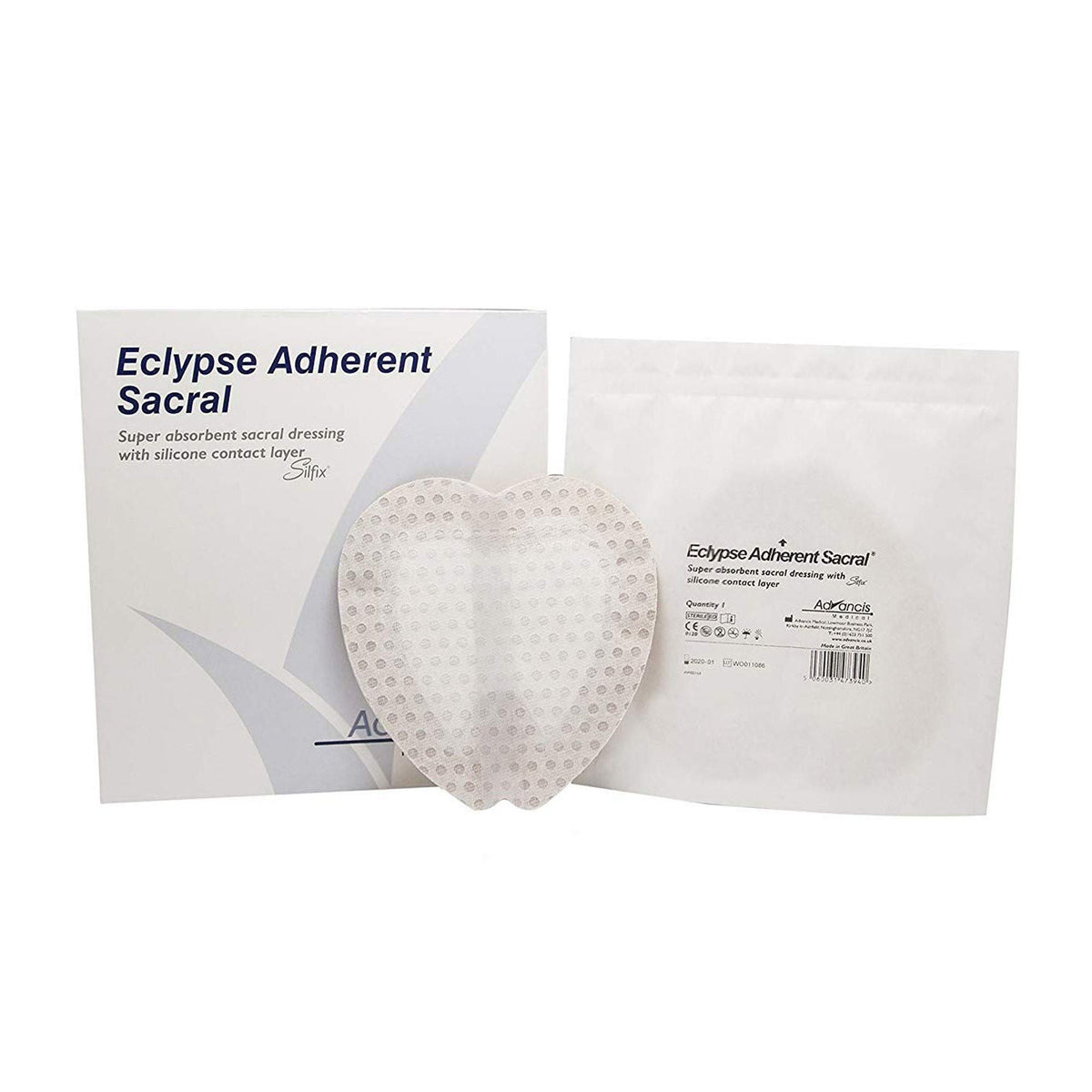 Dressing, Wound Sacral Eclypseabsrb Str 8.5"X9" (10/Bx), 10/Bx