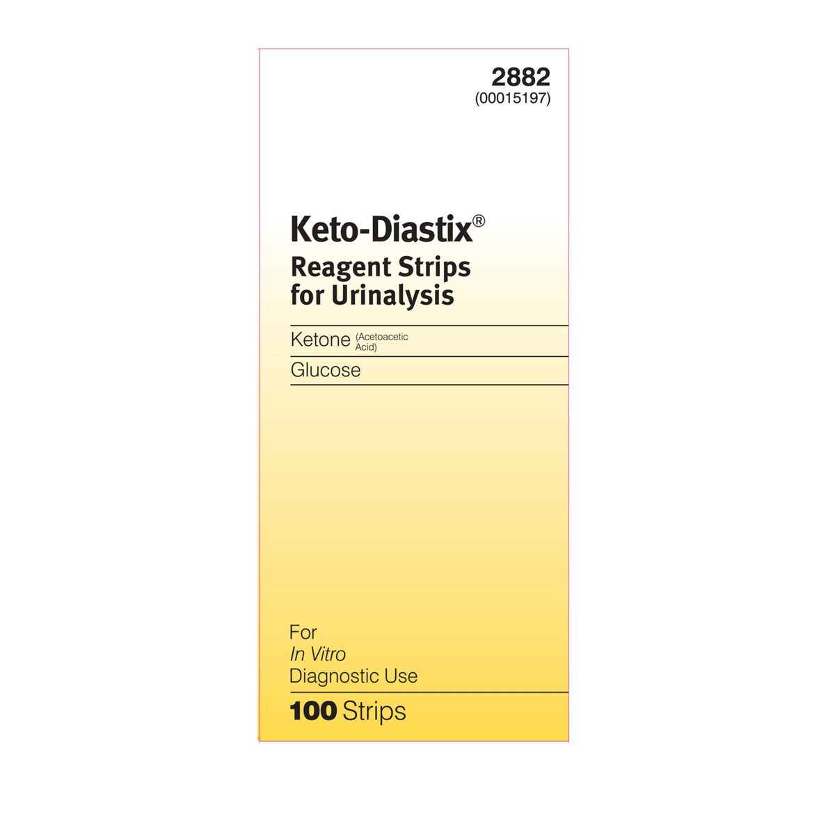 Keto-Diastix® Urinalysis Reagent Strips, Ketone test, 12/CS