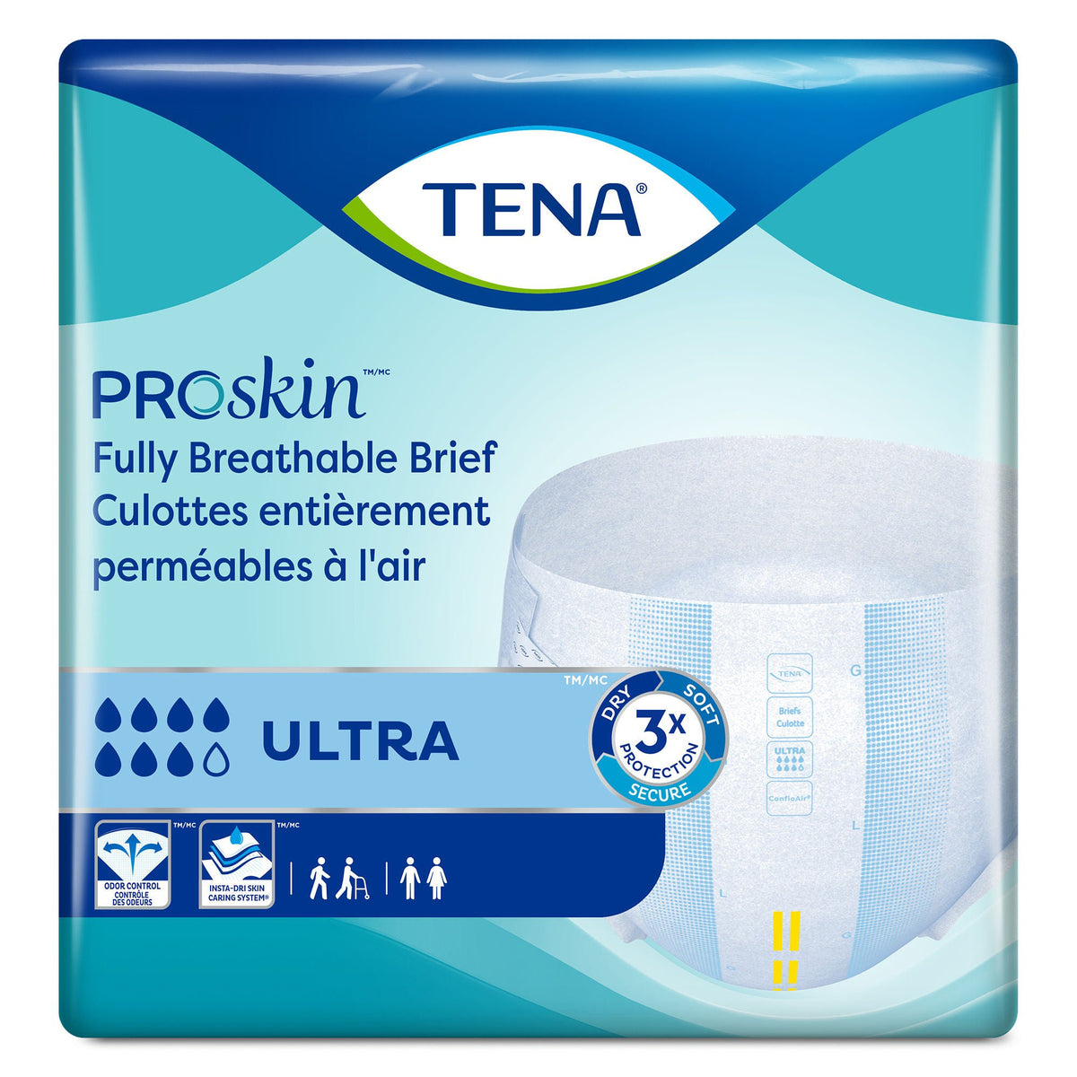 Tena® ProSkin™ Ultra Incontinence Brief, Extra Large, 15/BG