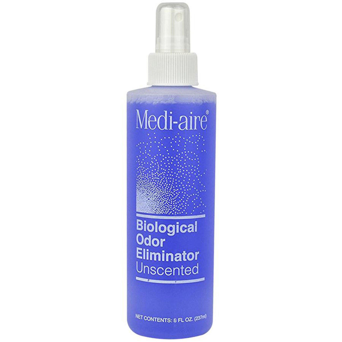 Medi-Aire® Biological Odor Eliminator Deodorizer, Unscented, 8-Oz. Spray Bottle, 1/Ea