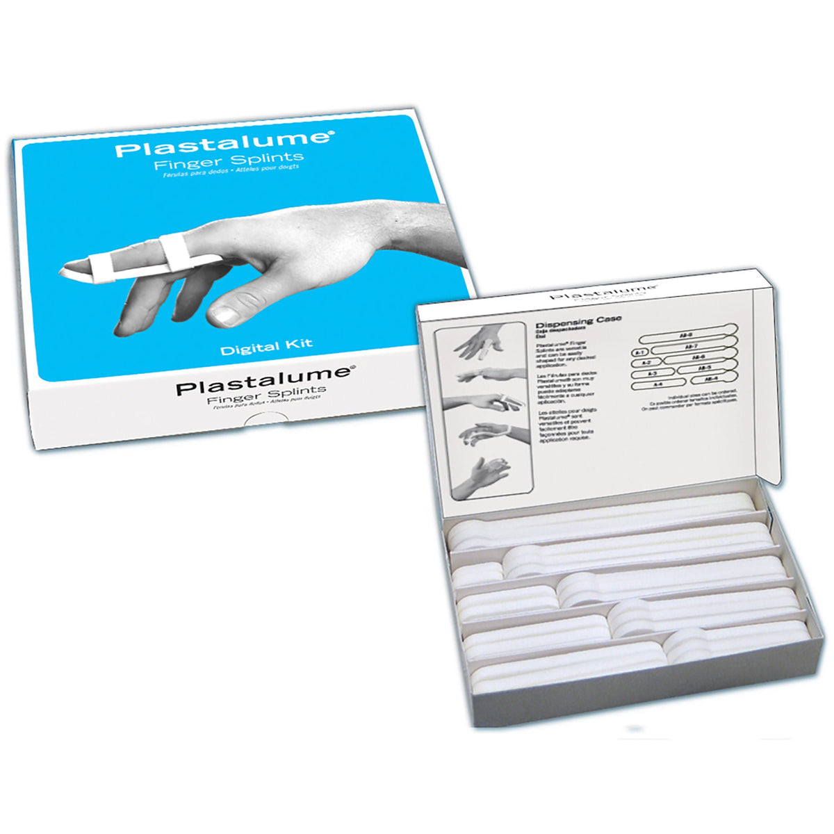 Finger Splint Kit, Plastalumealum Astd (27/Bx) Brwnmf, 27/Bx