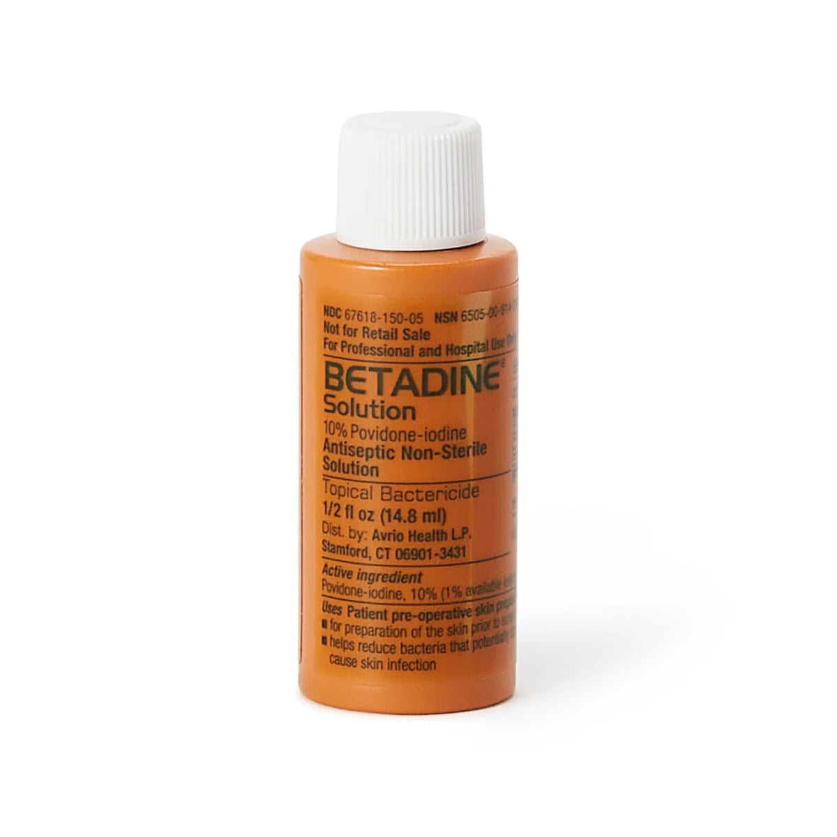Betadine® 10% Povidone-Iodine First Aid Antiseptic Solution, 1/2-Ounce Bottle, 50/Cs