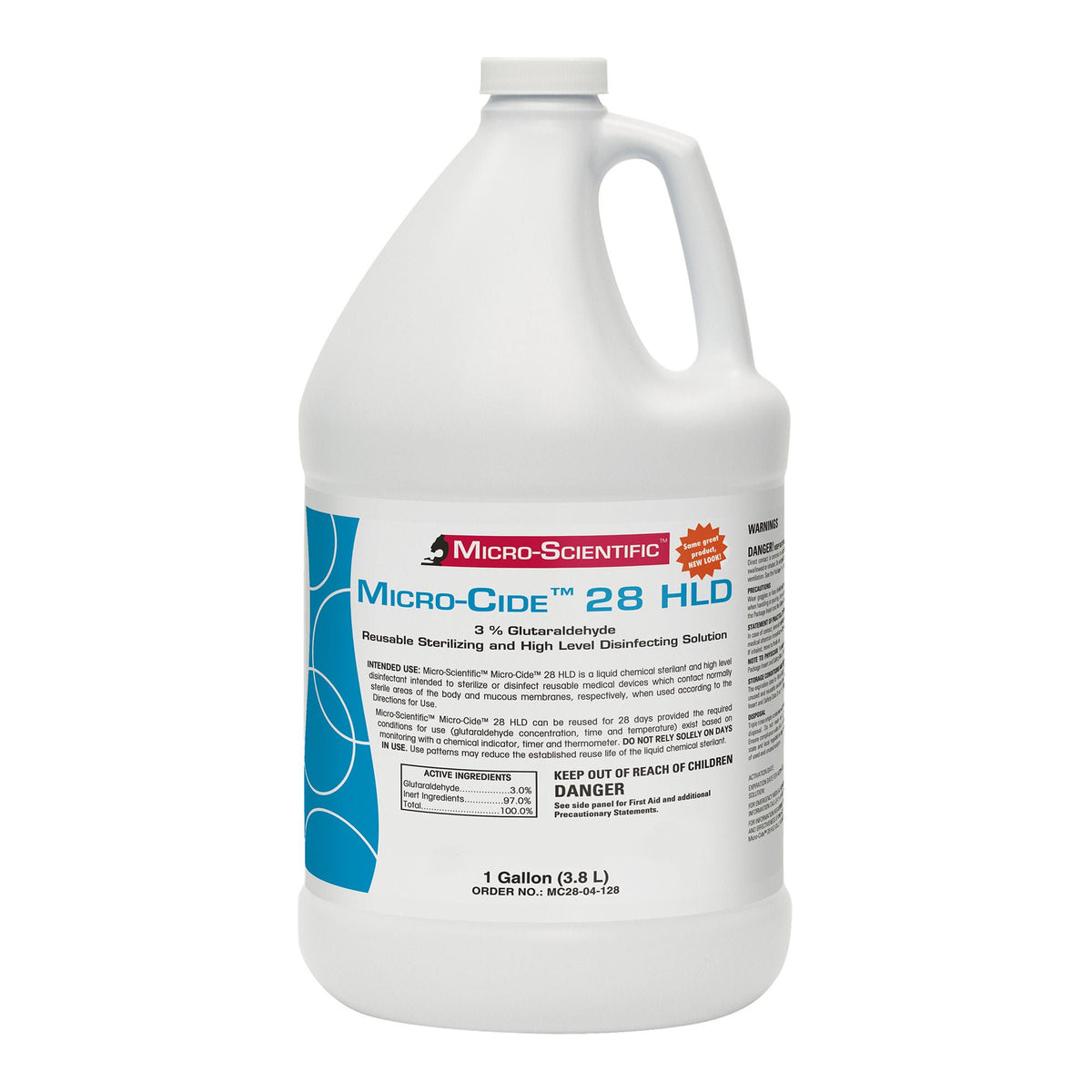 Micro-Cide™ 28 Glutaraldehyde High Level Disinfectant, 4/Cs