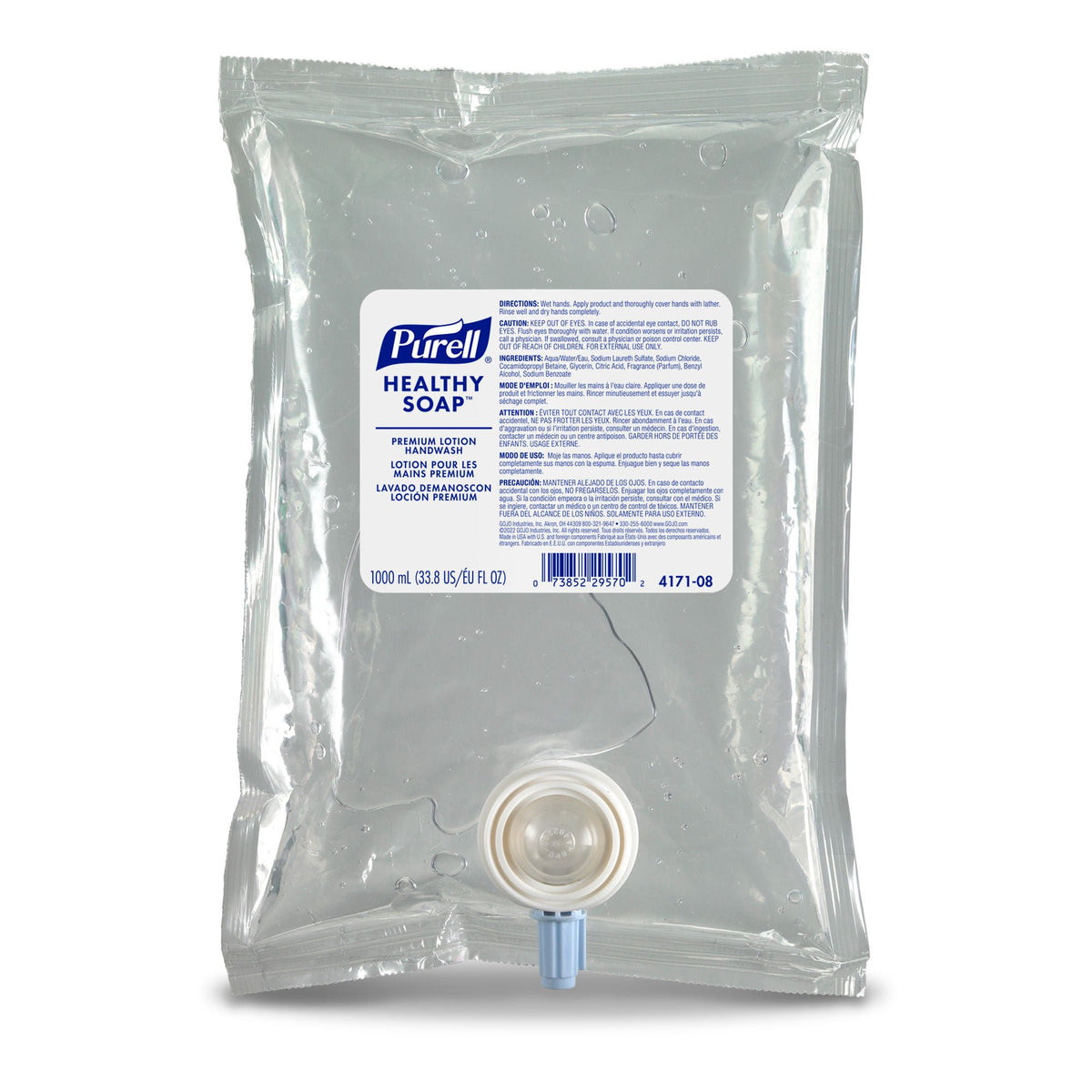 Purell® Healthy Soap™ Dispenser Refill Bag For Use W/ Cs2 Healthy Soap Dispenser, 8/Cs