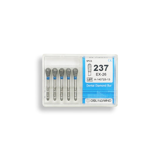Pear 3.2 mm Dia. Medium Grit Diamond Bur 5 per pack. 237.32M1 - Osung USA