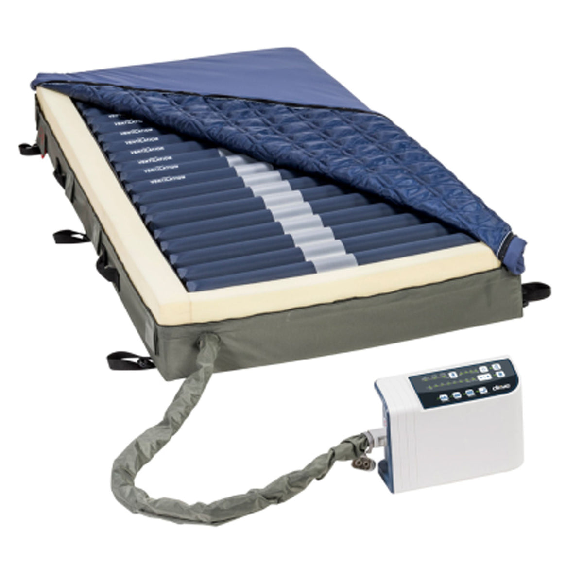 Mattress, Air Alternating Press Low Air Loss Digital 80", 1/Ea