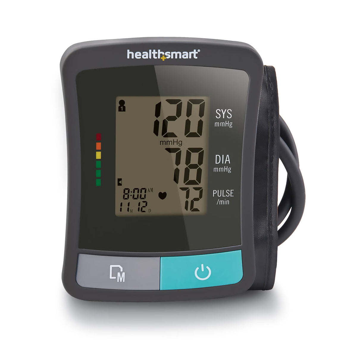 Mabis One-Tube Blood Pressure Monitor, Digital, Black Cuff, 1/Ea