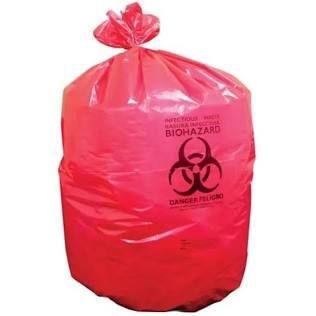 Liner, Can Trach Printed Red 1.20Mil 33"X39" (15/Rl 10Rl/Cs), 10/Cs