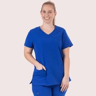 Top, Scrub V-Neck Wmn Rblu 5Xlg (Concorde) 2026, 1/Ea