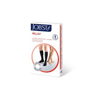 Jobst® Relief Compression Stockings, Thigh High, Small, Beige, Closed Toe, 1/Pr