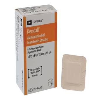 Dressing, Amd Antim Fm Border3.5X5.5 (10/Bx 5Bx/C Kendal, 50/Cs
