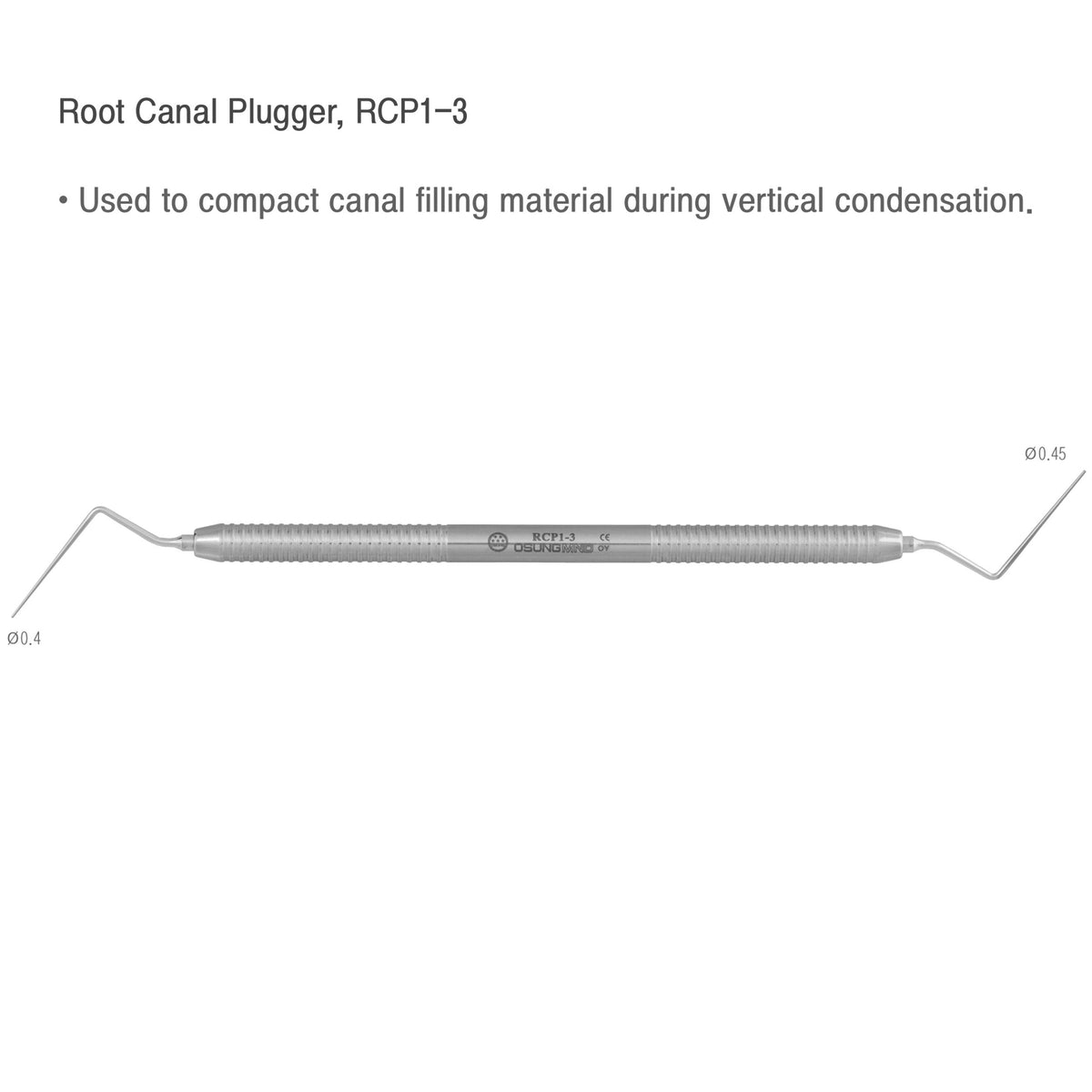 Osung #1/3 Dental Root Canal Plugger Premium -RCP1-3 - Osung USA