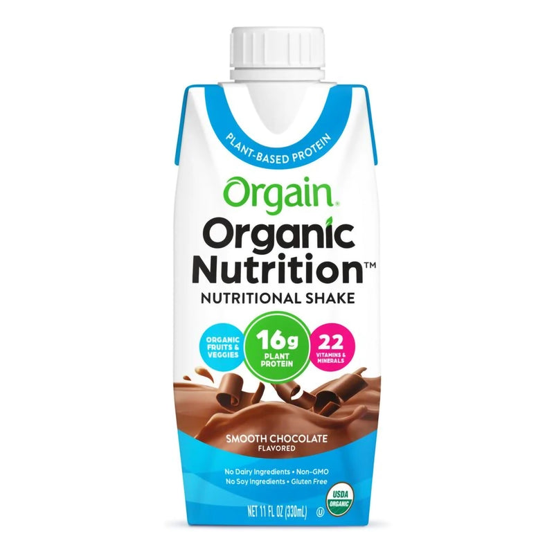 Orgain® Organic Nutrition™ Vegan Chocolate Nutritional Shake, 11-Ounce Carton, Sold As 12/Case Orgain 851770003216