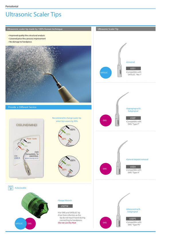 Osung Ultrasonic Scaler Tips Explained: Compatibility, Technique, and Maintenance
