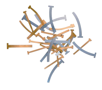 T-Bands Brass Staight Narrow 100/pk. Pulpdent - BriteSources