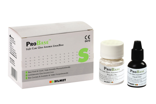 ProBase Kit Light Cure Glass Ionomer 15gm. Powder & 9ml. Liquid - Silmet