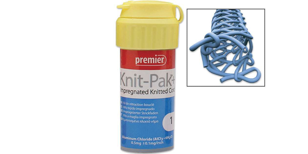 Knit-Pak Plus Impregnated Knitted Retraction Cord Size #000 Green - Premier - BriteSources