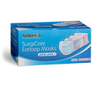 SurgiCare White Earloop Face Masks Level 1 3ply 50/bx. - MARK3* - BriteSources