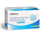 SurgiCare Blue Earloop Face Masks Fog Free Level 3 4ply 50/bx. - MARK3* - BriteSources