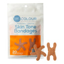 TRUCOLOUR® BROWN ADHESIVE STRIP, KNUCKLE / FINGERTIP, SOLD AS 1000/CASE TRU-COLOUR TCB-NKF