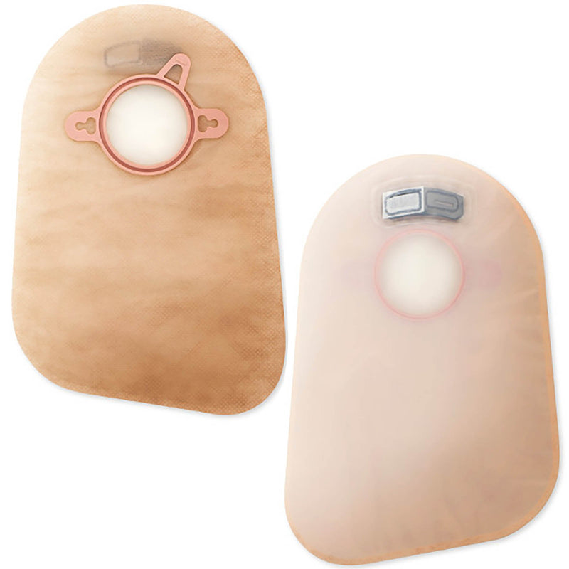 NEW IMAGE™ 2-PIECE TRANSPARENT OSTOMY POUCH, PRE-CUT FOR 57 MM STOMA, RED MATCH, SOLD AS 60/BOX HOLLISTER 18363