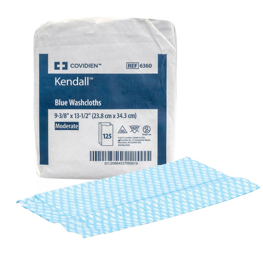 Versalon™ Moderate Absorbency Washcloth, Blue, 9.4 x 13.5 Inch, 500/CS