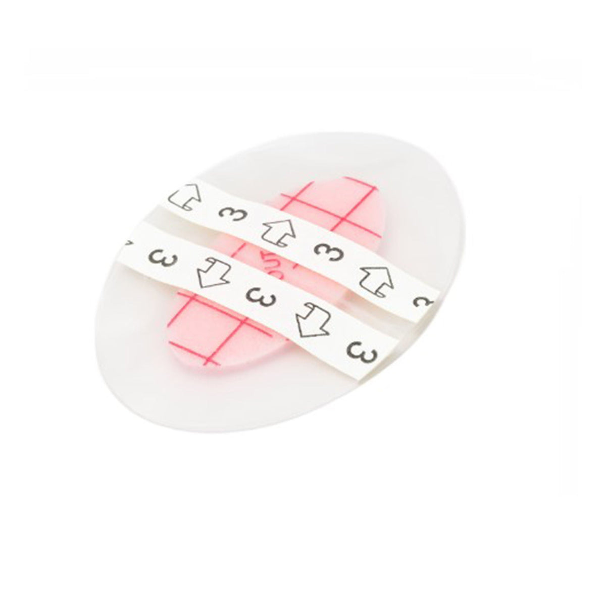 Polymem® Shapes® Adhesive With Border Foam Dressing, 2 X 3 Inch Oval, 100/Cs