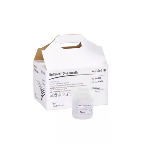 Cardinal Health™ Prefilled Specimen Container, 30 mL Fill in 60 mL, 1/BX