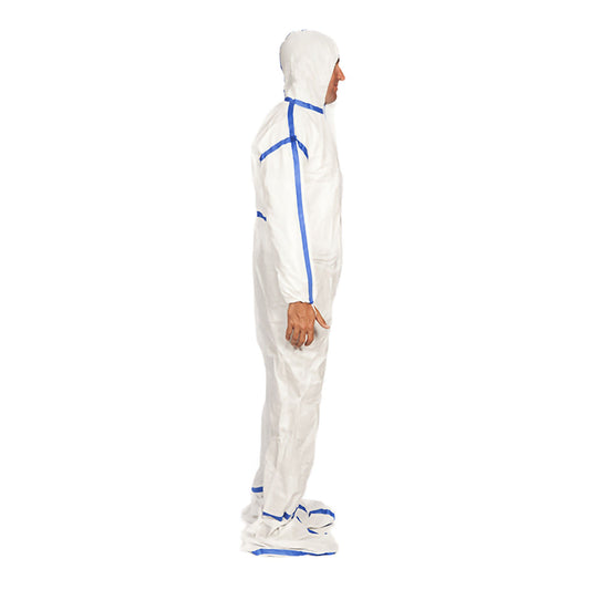 Truecare Biomedix Cleanroom Coverall With Hood And Boot Covers, 20/Cs