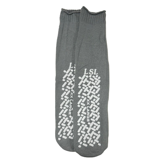 SLIPPER, SAFETY CARE XXLG GRAYLF (48PR/CS) LSLIND, 48/CS