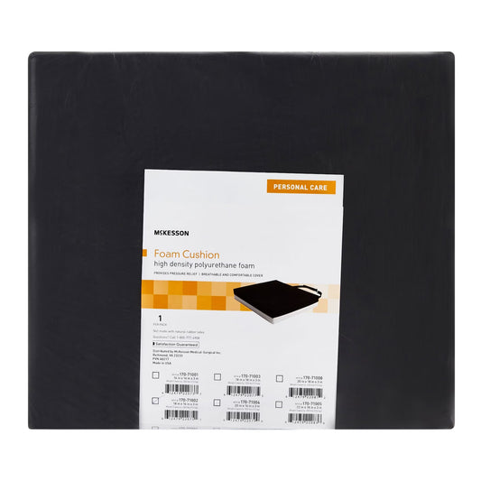Mckesson Foam Seat Cushion, 18 X 16 X 3 Inch, 1/Ea