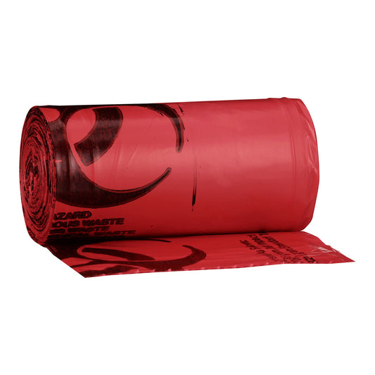 Mckesson Biohazard Waste Bag, 7 – 10 Gallon Capacity, 24 X 24 Inch, 500/Cs