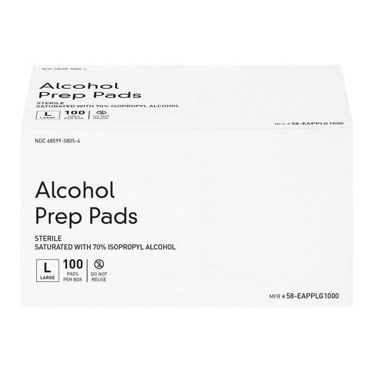 Mckesson Alcohol Prep Pad 70% Strength Large Packet, 1000/Cs