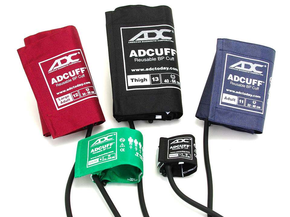 Adc Adview 2 Diagnostic Station Cuffs Pediatric Blood Pressure Cuff Kit (Includes: Child, Small Adult, And Adult Sizes)